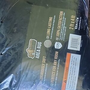 GORILLA GRIP BLACK AREA RUG